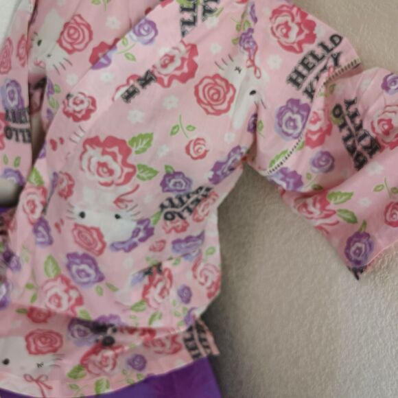 Hello Kitty Size Small Top Shorts Outfit Set Pastel Pink Purple Rose Japan Y2K - Picture 4 of 9